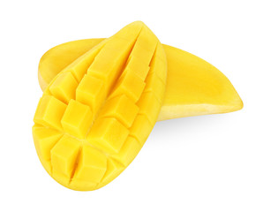Sweet mango on white background