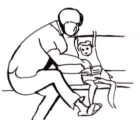 grandmother and grandson