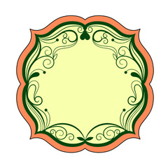 Vector vintage frame.