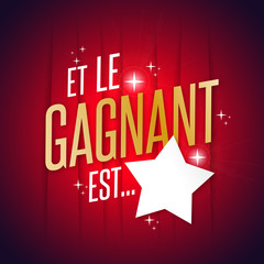 Et le gagnant est... - obrazy, fototapety, plakaty