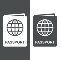 Icono plano passport #1
