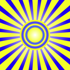 Sunburst Pattern. Radial background
