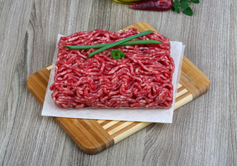 Minced beef meat