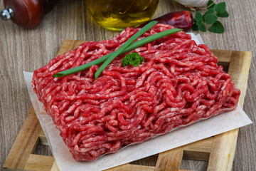 Minced beef meat