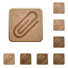 Attachment wooden buttons