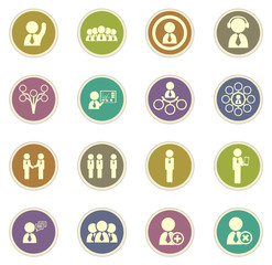 Connected people social network human