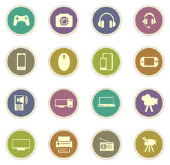 Gadget icons set
