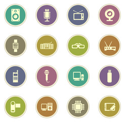 Gadget icons set