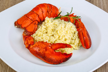 Risotto with lobster