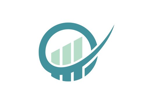 round business finance abstract logo