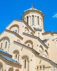 Exterior of Sameba church, Tbilisi