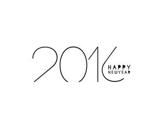 Fototapeta na wymiar Happy new year 2016