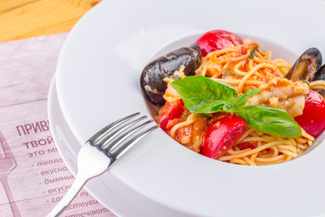 Seafood pasta