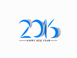 Happy new year 2016 Text Design