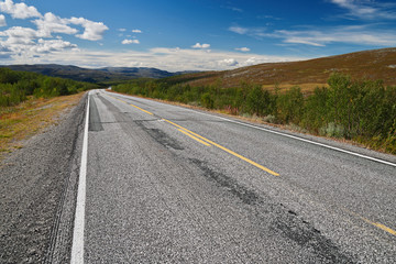 Fototapeta na wymiar Hochgebirgsstraße in Norwegen