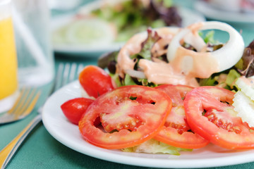 break fast,salad