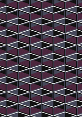 Cube geometric pattern