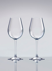 Two wine glasses