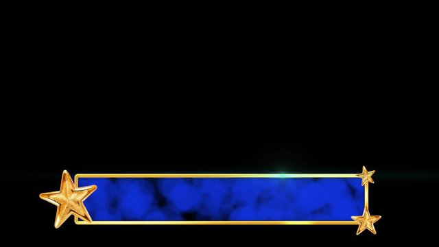 Stars Lower Third for Christmas and Holiday themed.