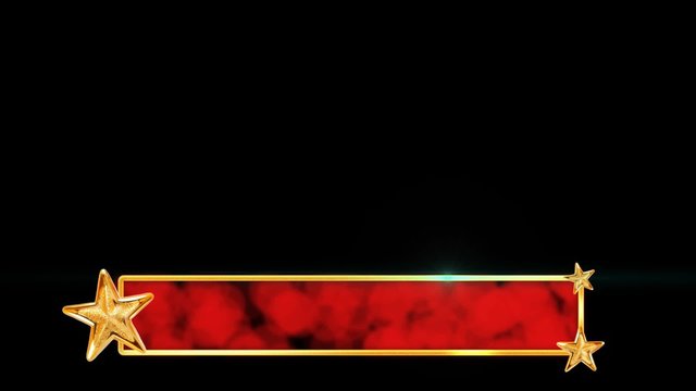 Stars Lower Third for Christmas and Holiday themed.