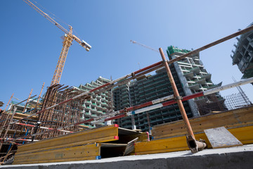 Naklejka premium Viceroy Hotel development building site on the Palm, Dubai