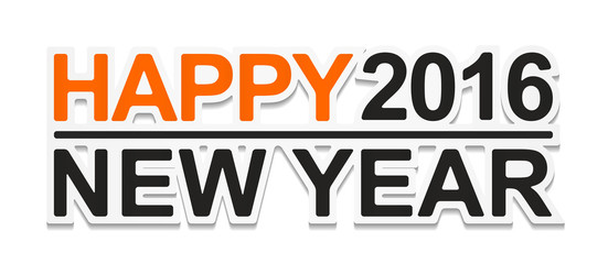 HAPPY 2016 NEW YEAR Sticker