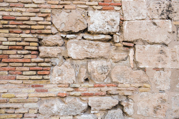 brick  and stone wall background