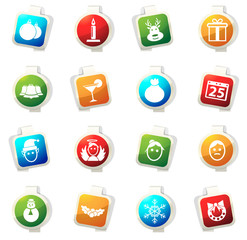 Vector Christmas icons.
