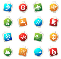 Set of industrial icons