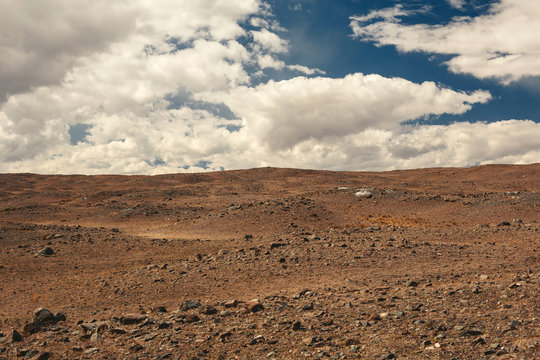 Mars landscape in Altai Mountains