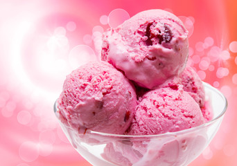 Ice cream close up
