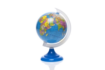 Globe isolated on white background