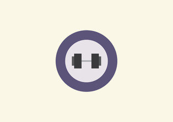 Fototapeta premium Working Out - Body Building Logo