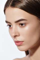 Fototapeta premium studio fashion portrait of yong pretty woman.