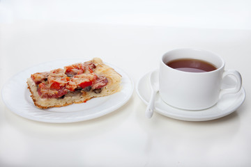 Pizza on a plate