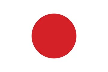 Foto op Plexiglas Vector of Japanese flag. © Tarik GOK