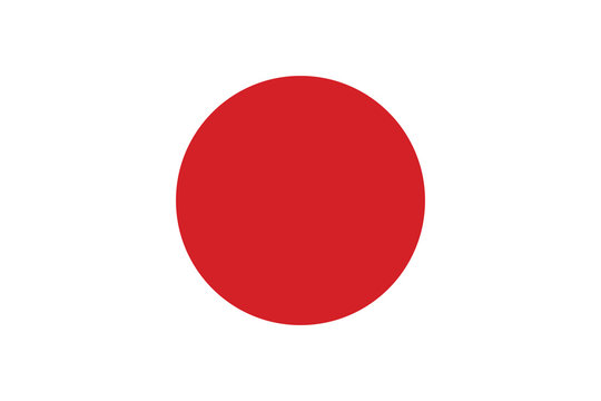 Vector of Japanese flag.