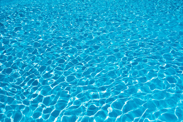 Beautiful rippled water in swimming pool
