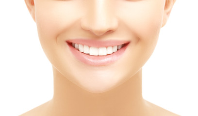 Smile.Blue background 