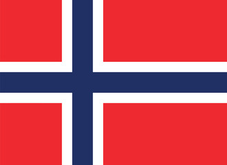 Vector of Norwegian flag.