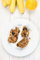 Granola bars, top view