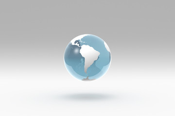 Earth, World Globe, South America