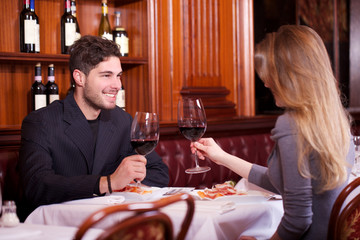 couple at restaurant