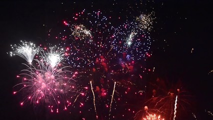 Fireworks at night