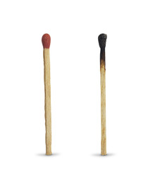 Match isolated on white background