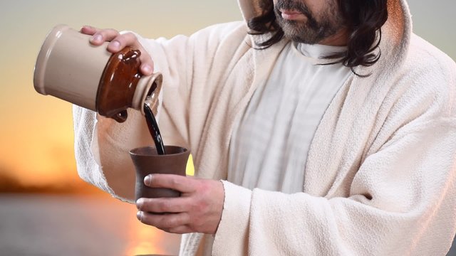 Jesus sharing Communion