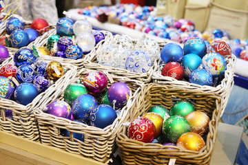 Selling Christmas decorations