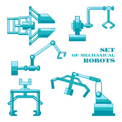 Set of mechanical robots
