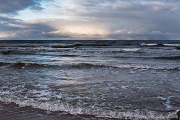 Restless Baltic sea.