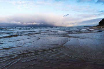 Fototapeta na wymiar Restless Baltic sea.